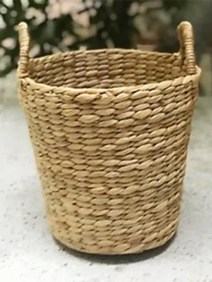 Natural Water Hyacinth Round/Oval Basket